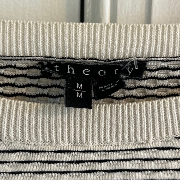 Striped Cream and Black Women's Sweater - Picture 5 of 5